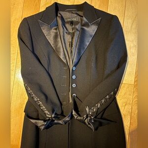 Vintage Escada lacing detail wool blazer